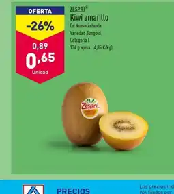 ALDI ZESPRI Kiwi amarillo oferta