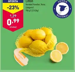 ALDI Limón oferta