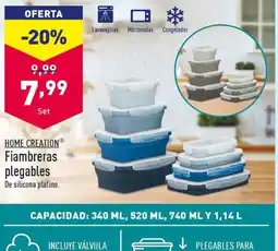 ALDI HOME CREATIONⓇ Fiambreras plegables oferta