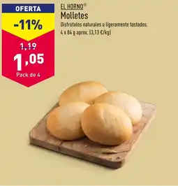 ALDI EL HORNO® Molletes oferta