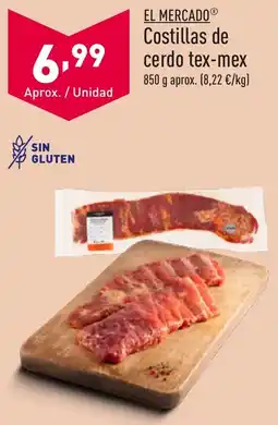 ALDI EL MERCADOⓇ Costillas de cerdo tex-mex oferta