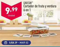 ALDI CROFTONⓇ Cortador de fruta y verdura 6 en 1 oferta