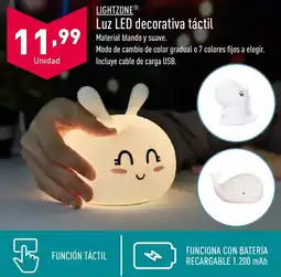 ALDI LIGHTZONE® Luz LED decorativa táctil oferta