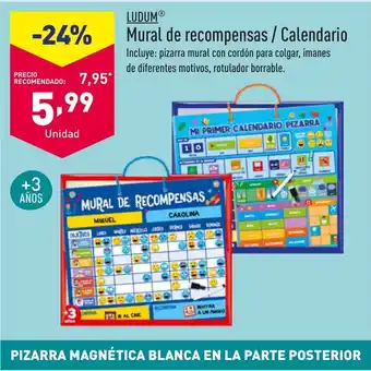 ALDI LUDUMⓇ Mural de recompensas / Calendario. oferta