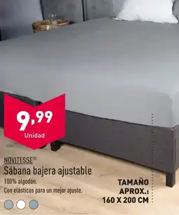 ALDI NOVITESSEⓇ Sábana bajera ajustable oferta