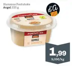 Sorli Hummus Pontutoke Argal 220 g oferta