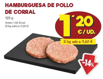 AhorraMas HAMBURGUESA DE POLLO DE CORRAL oferta
