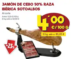 AhorraMas JAMÓN DE CEBO 50% RAZA IBÉRICA SOTOALBOS oferta