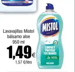 FROIZ Lavavajillas Mistol bálsamo aloe 950 ml oferta