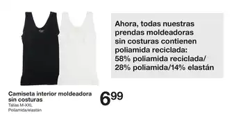 Zeeman Camiseta interior moldeadora sin costuras oferta