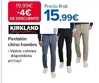 Costco Pantalón chino hombre oferta