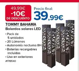 Costco TOMMY BAHAMA Bolardos solares LED oferta