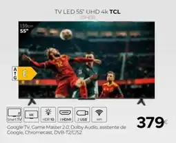 Tien 21 TV LED 55" UHD 4K TCL oferta