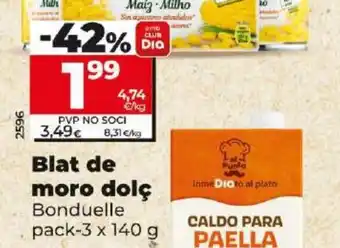 Dia Blat de moro dolç oferta