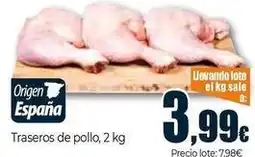 Unide Supermercados Traseros de pollo oferta