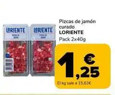Supeco Loriente - pizcas de jamon curado oferta