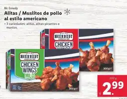 Lidl Mcennedy - alitas / muslitos de pollo al estilo americano oferta
