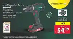 Lidl Atornilladora taladradora recargable oferta