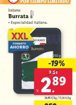 Lidl Burrata oferta