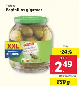 Lidl Pepinillos gigantes oferta