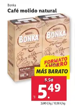 Lidl Café molido natural oferta