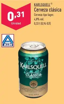 ALDI KARLSQUELL® Cerveza clásica oferta