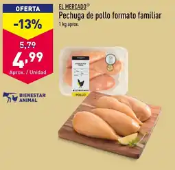 ALDI EL MERCADOⓇ Pechuga de pollo formato familiar oferta