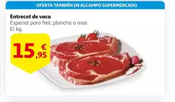 Alcampo Entrecot de vaca oferta