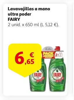 Alcampo Lavavajillas a mano ultra poder FAIRY oferta