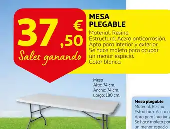 Alcampo MESA PLEGABLE oferta