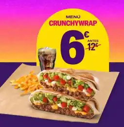 Taco Bell Coca-cola - menu - crunchywrap oferta