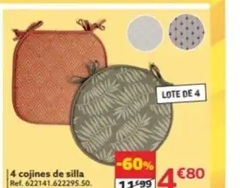 GiFi 4 cojines de silla oferta
