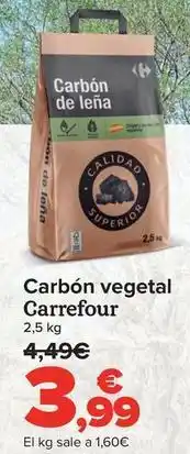 Carrefour Carrefour - carbón vegetal oferta