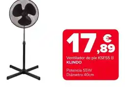 Supeco Ventilador de pie KSF55 B KLINDO oferta