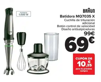 Carrefour BRAUN Batidora MQ7035 X oferta