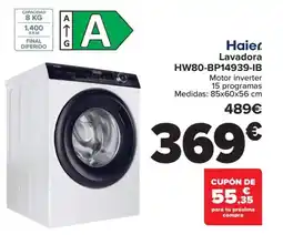Carrefour Haier Lavadora HW80-BP14939-IB oferta