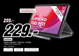 MediaMarkt Tablet Tab M11 + Tab Pen + Funda oferta