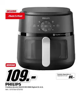 MediaMarkt Freidora de aire NA231/00 2000 Digital XL 6.2L oferta