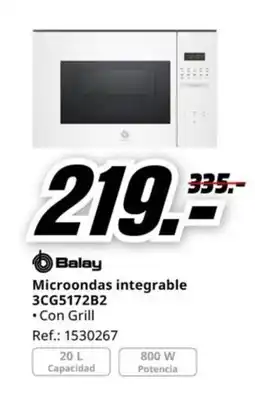 MediaMarkt Microondas integrable 3CG5172B2 oferta