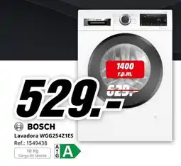 MediaMarkt BOSCH Lavadora WGG254Z1ES oferta