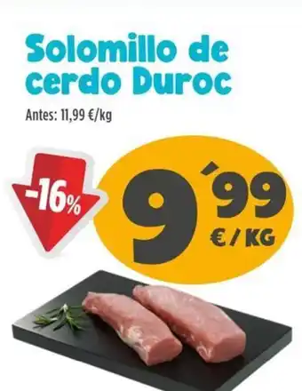 AhorraMas Solomillo de cerdo Duroc oferta