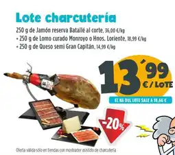 AhorraMas Lote charcutería oferta