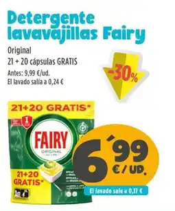 AhorraMas Detergente lavavajillas Fairy oferta