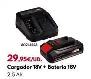 BricoCentro Cargador 18v + batería 18v oferta