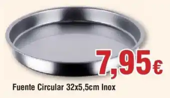 FROIZ Fuente Circular 32x5,5cm Inox oferta
