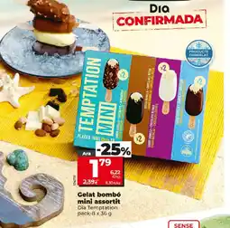 Maxi Dia Gelat bombó mini assortit Dia Temptation pack-8 x 36 g oferta