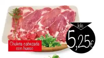 Supermercados Piedra Chuleta cabezada con hueso oferta