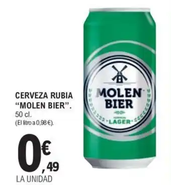E.Leclerc CERVEZA RUBIA "MOLEN BIER". oferta