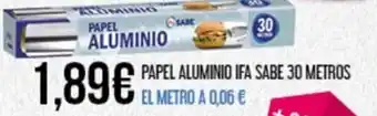 Claudio PAPEL ALUMINIO IFA SABE 30 METROS oferta