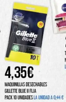 Claudio MAQUINILLAS DESECHABLES GILLETTE BLUE II FIJA PACK 10 UNIDADES oferta